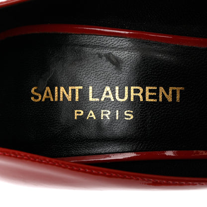 Saint Laurent Patent Calfskin Zoe 105 Pump 37.5 Red 7 of 11
