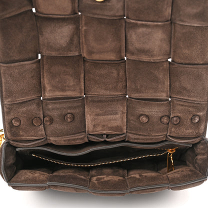 Bottega Veneta Suede Maxi Intrecciato Padded Chain Cassette Crossbody Bag Fondant 5 of 9