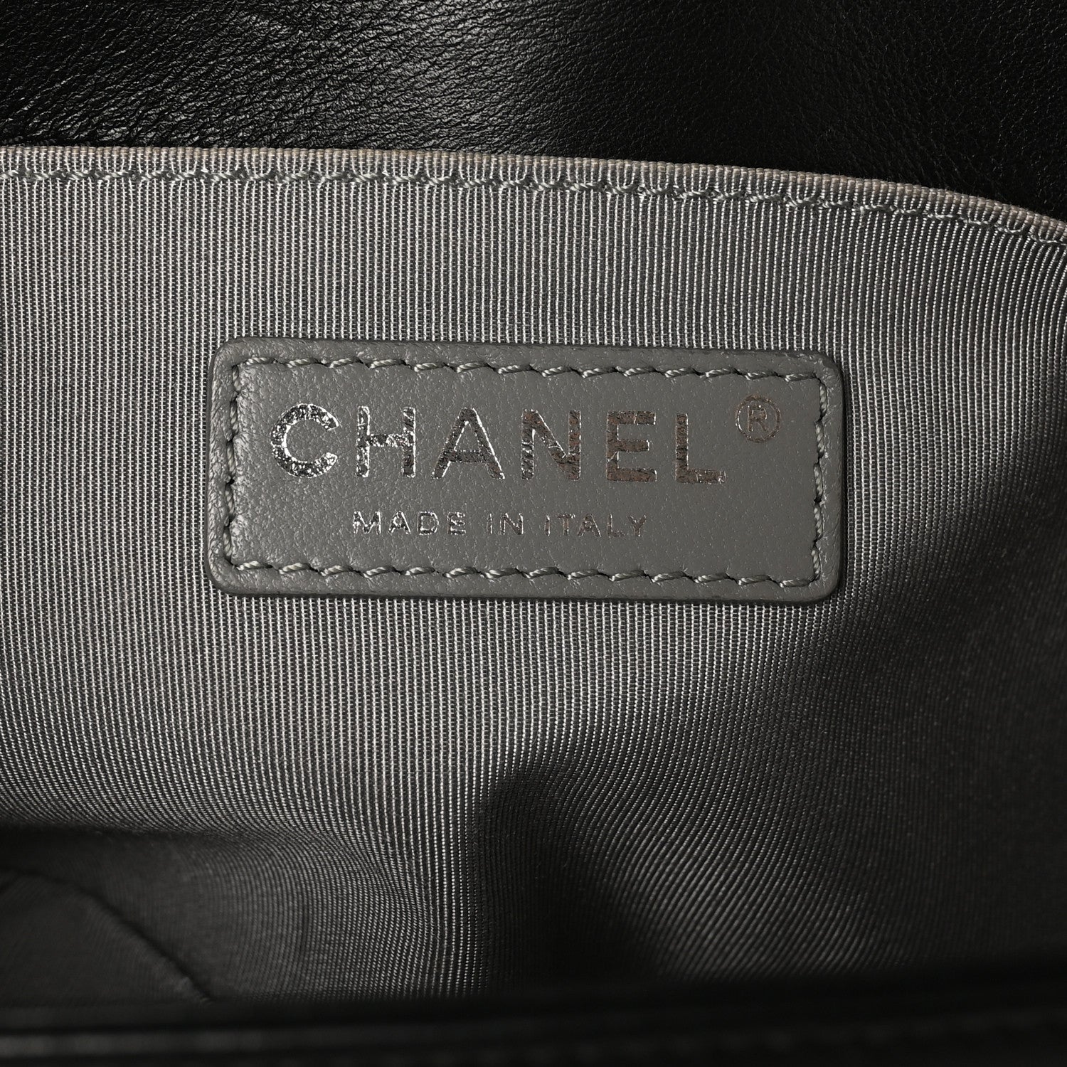 Chanel Calfskin Chevron Quilted Medium Boy Flap Black 6 of 10