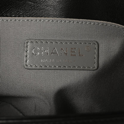 Chanel Calfskin Chevron Quilted Medium Boy Flap Black 6 of 10