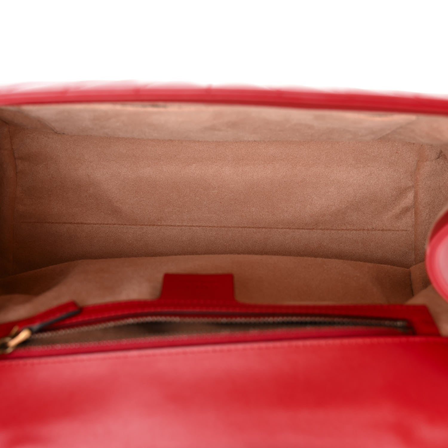 Gucci Calfskin Bamboo Trapuntata Queen Margaret Top Handle Bag Hibiscus Red 5 of 12