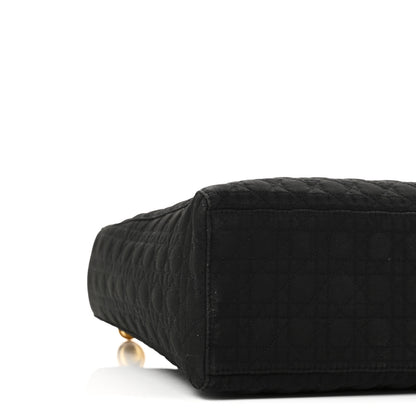 Christian Dior Nylon Cannage Large Lady Dior Black 9 of 10