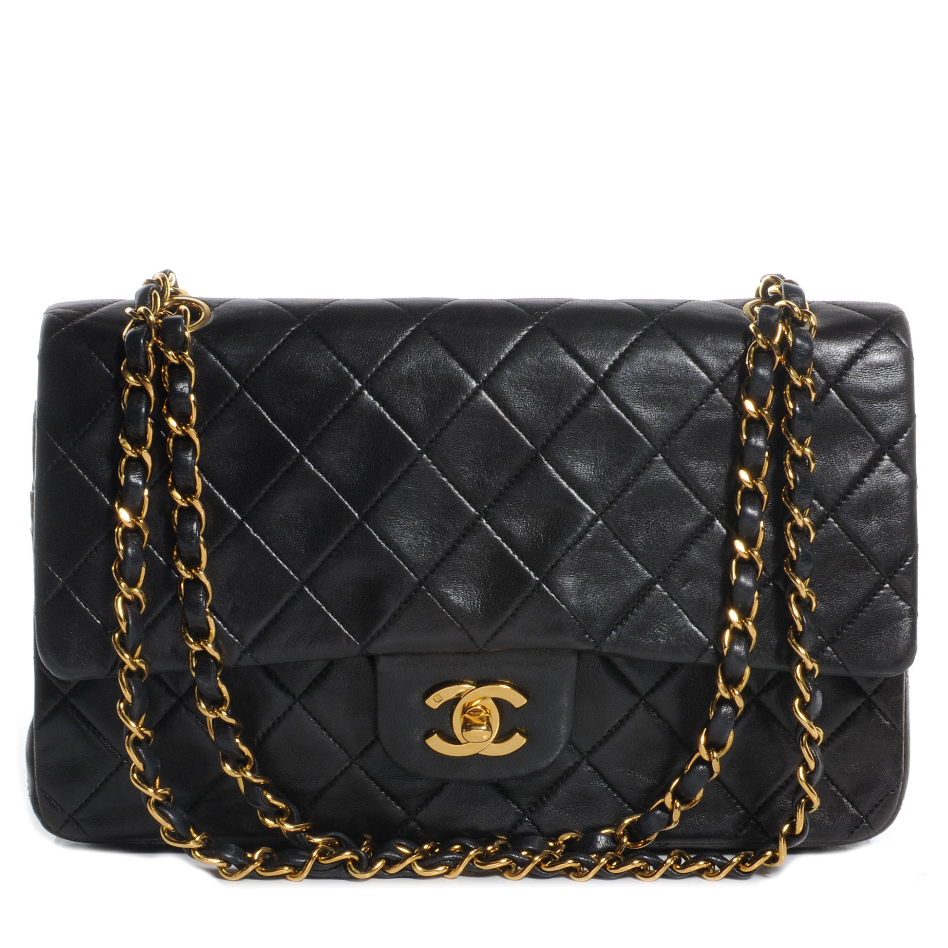 Chanel Lambskin Medium Double Flap Brown 1 of 10