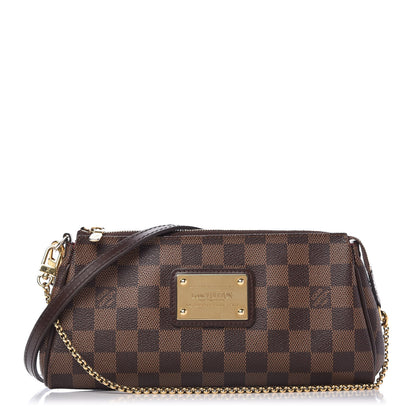 Louis Vuitton Damier Ebene Eva Clutch 1 of 8