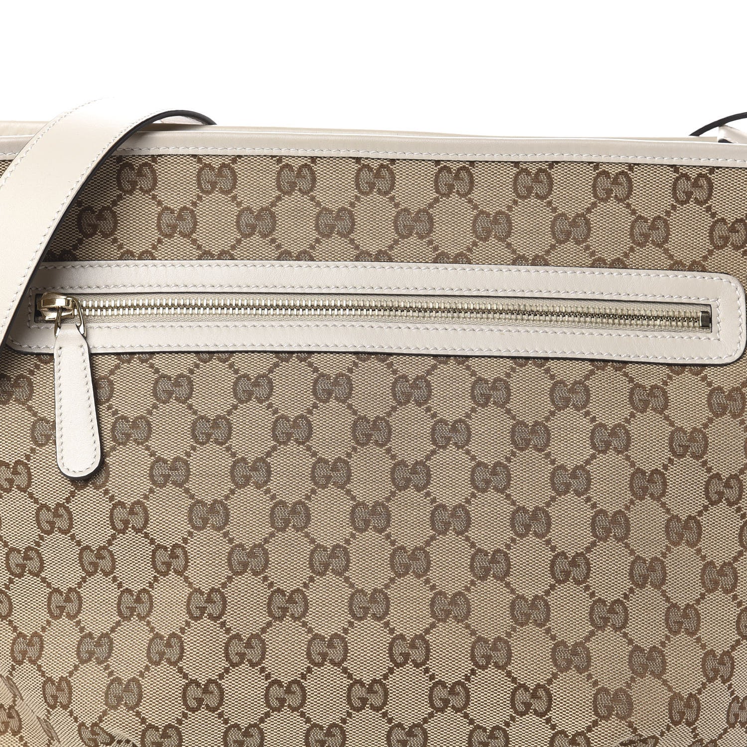 Gucci Monogram Messenger Bag Off White 7 of 9