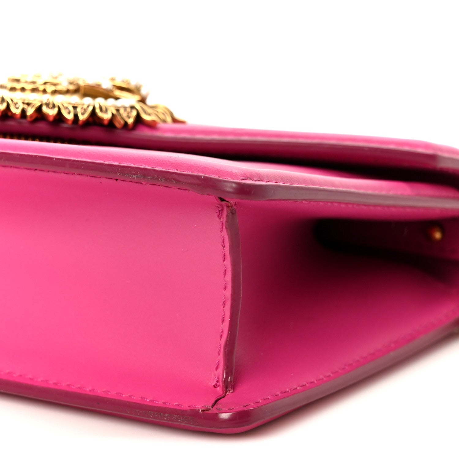 Dolce & Gabbana Smooth Calfskin Small Devotion Envelope Top Handle Bag Pink 10 of 10