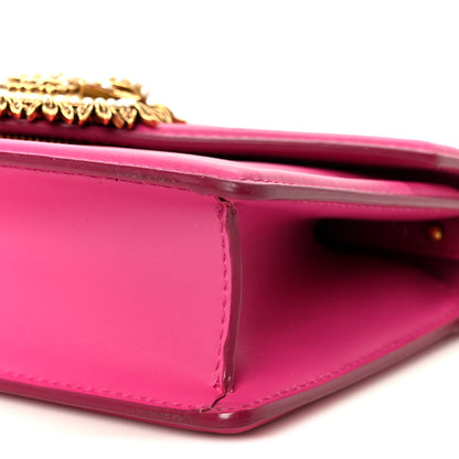 Dolce & Gabbana Smooth Calfskin Small Devotion Envelope Top Handle Bag Pink 10 of 10