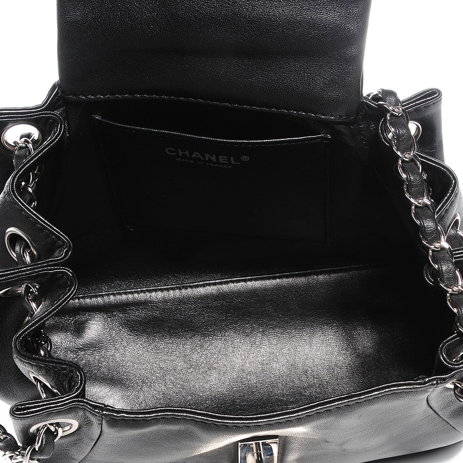 Chanel Lambskin Sensual Medium Flap Black 7 of 8