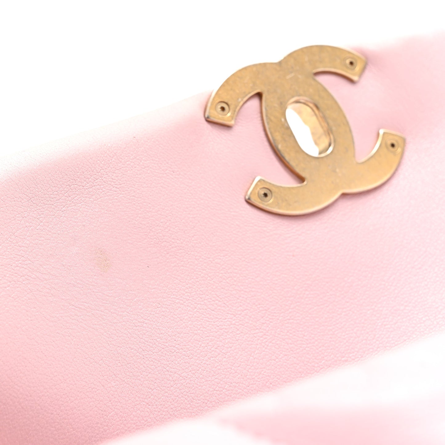 Lambskin Quilted Medium Chanel 19 Flap Light Pink