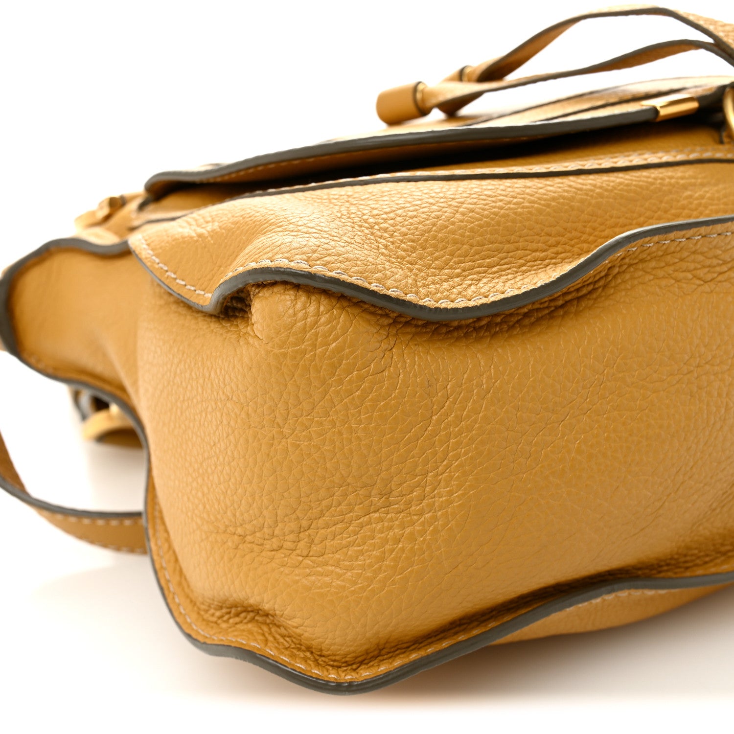 Chloe Calfskin Medium Marcie Satchel Curry Yellow 9 of 10