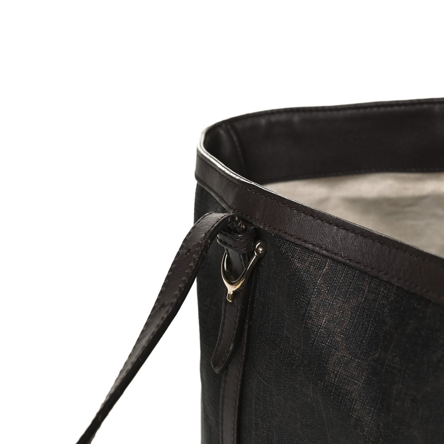 GG Supreme Monogram Medium Nice Tote Dark Brown