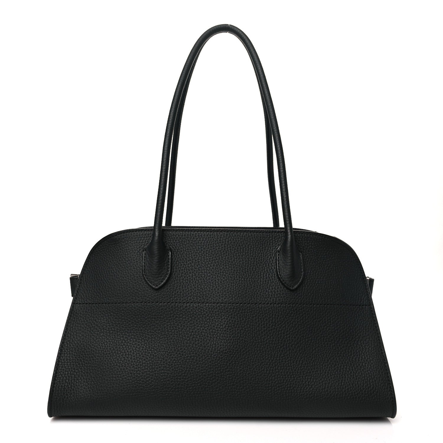 The Row Matte Grained Calfskin Margaux Shoulder 12 Black 1 of 9