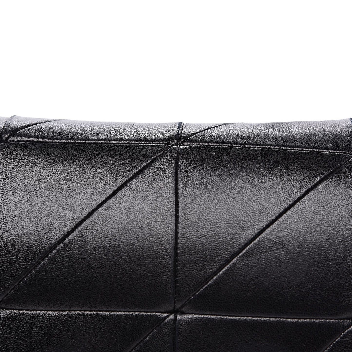 Lambskin Patchwork Monogram Large Jamie Black
