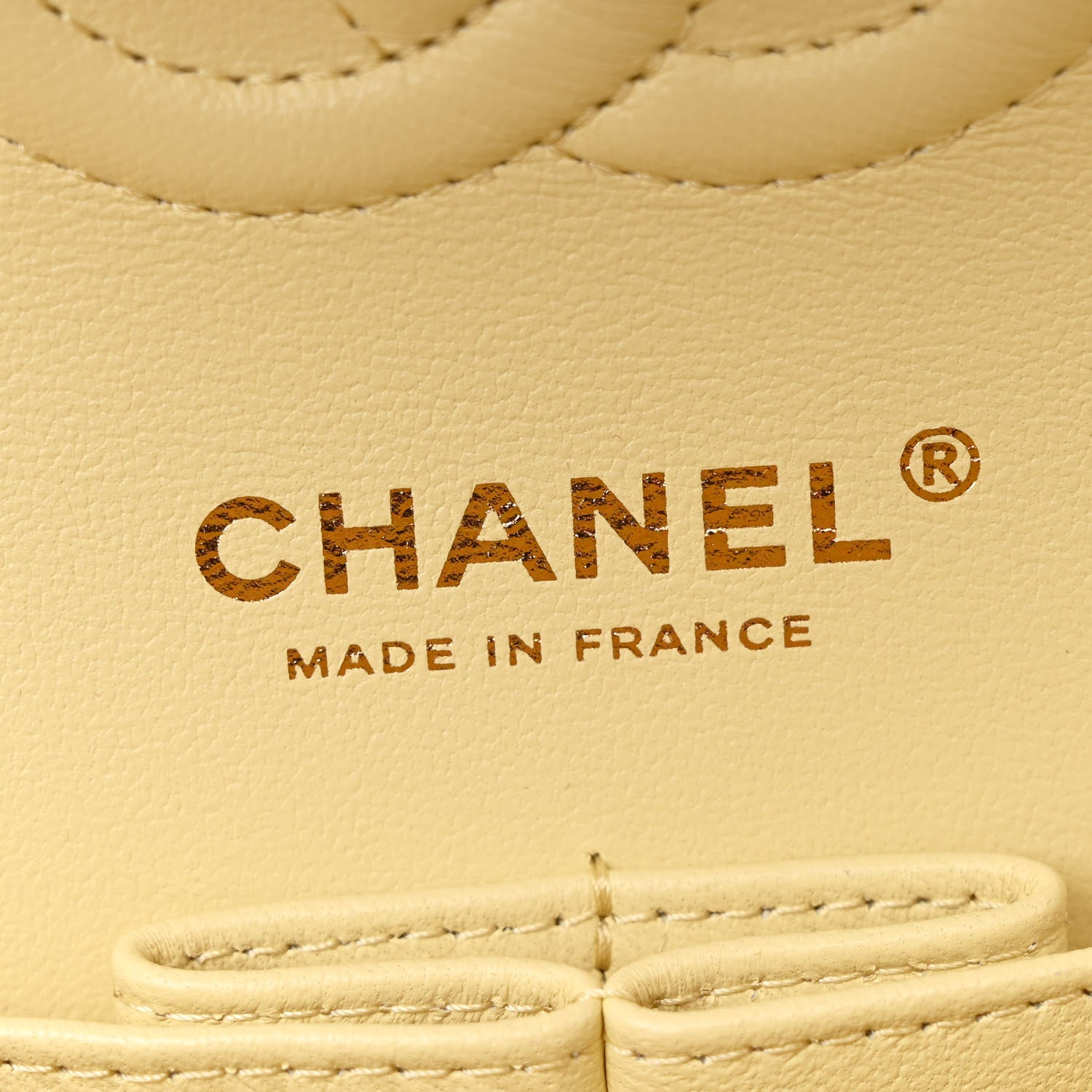 Chanel Caviar Quilted Small Double Flap Light Yellow 6 of 11