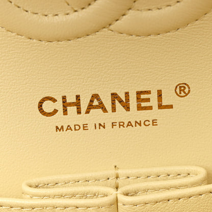 Chanel Caviar Quilted Small Double Flap Light Yellow 6 of 11
