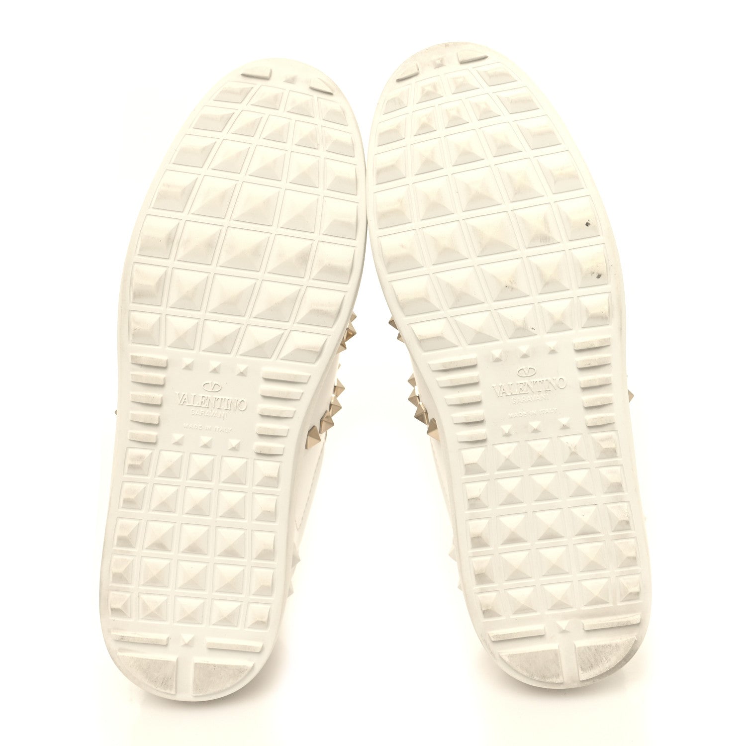 Valentino Garavani Calfskin Rockstud Untitled Open Sneakers 37.5 White 5 of 10