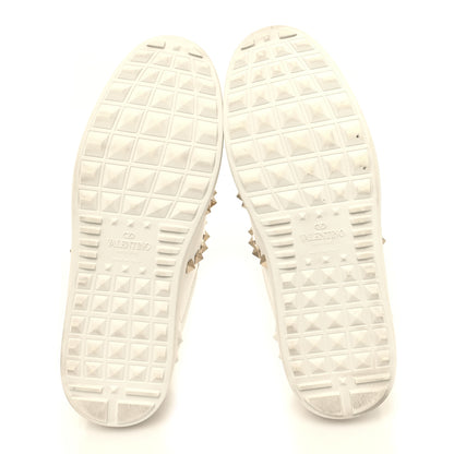 Valentino Garavani Calfskin Rockstud Untitled Open Sneakers 37.5 White 5 of 10