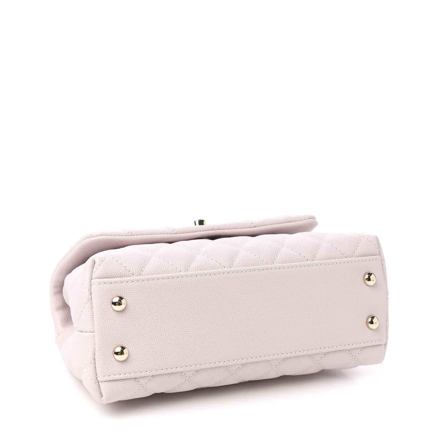 Caviar Quilted Mini Coco Handle Flap Lilas Lilac