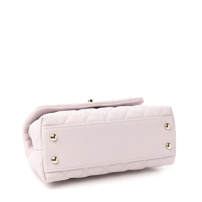 Chanel Caviar Quilted Mini Coco Handle Flap Lilas Lilac 3 of 9