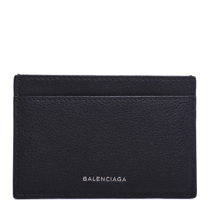 Balenciaga Textured Calfskin Everyday Multi Card Case Black 1 of 5