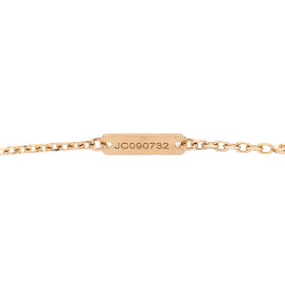 Van Cleef & Arpels 18K Yellow Gold Guilloche Vintage Alhambra Pendant Necklace 4 of 6