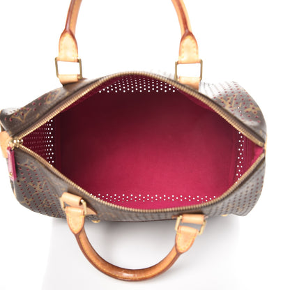 Louis Vuitton Monogram Perforated Speedy 30 Fuchsia 6 of 11