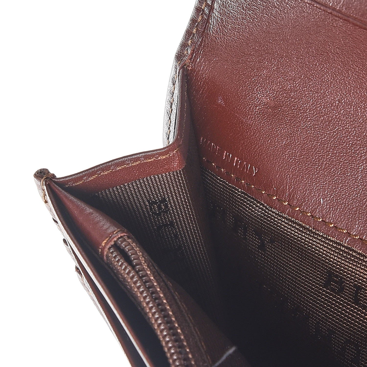 Burberry Haymarket Check Continental Wallet Brown 8 of 13