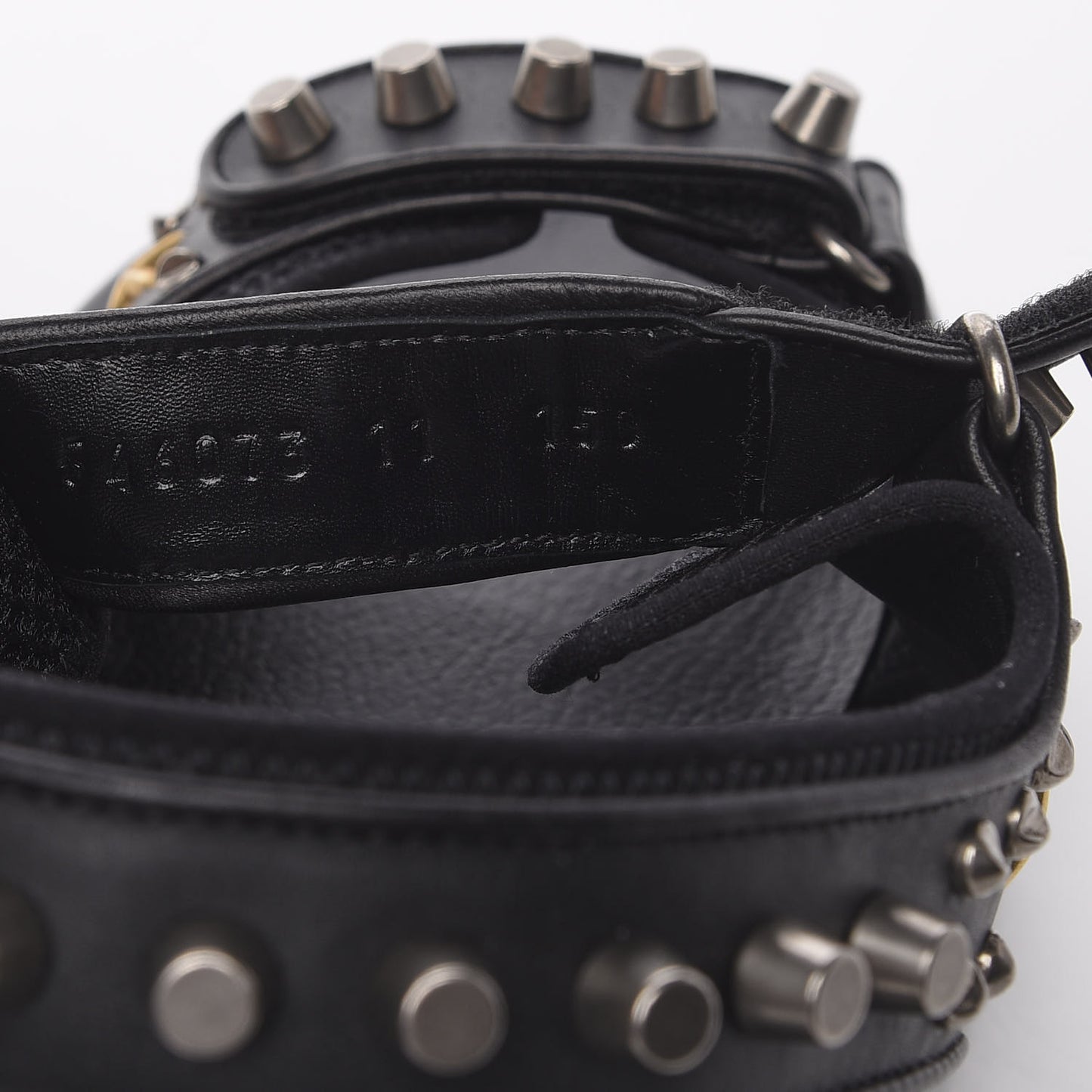 Nappa Mesh Studded Mens Aguru Sandals 11 Black