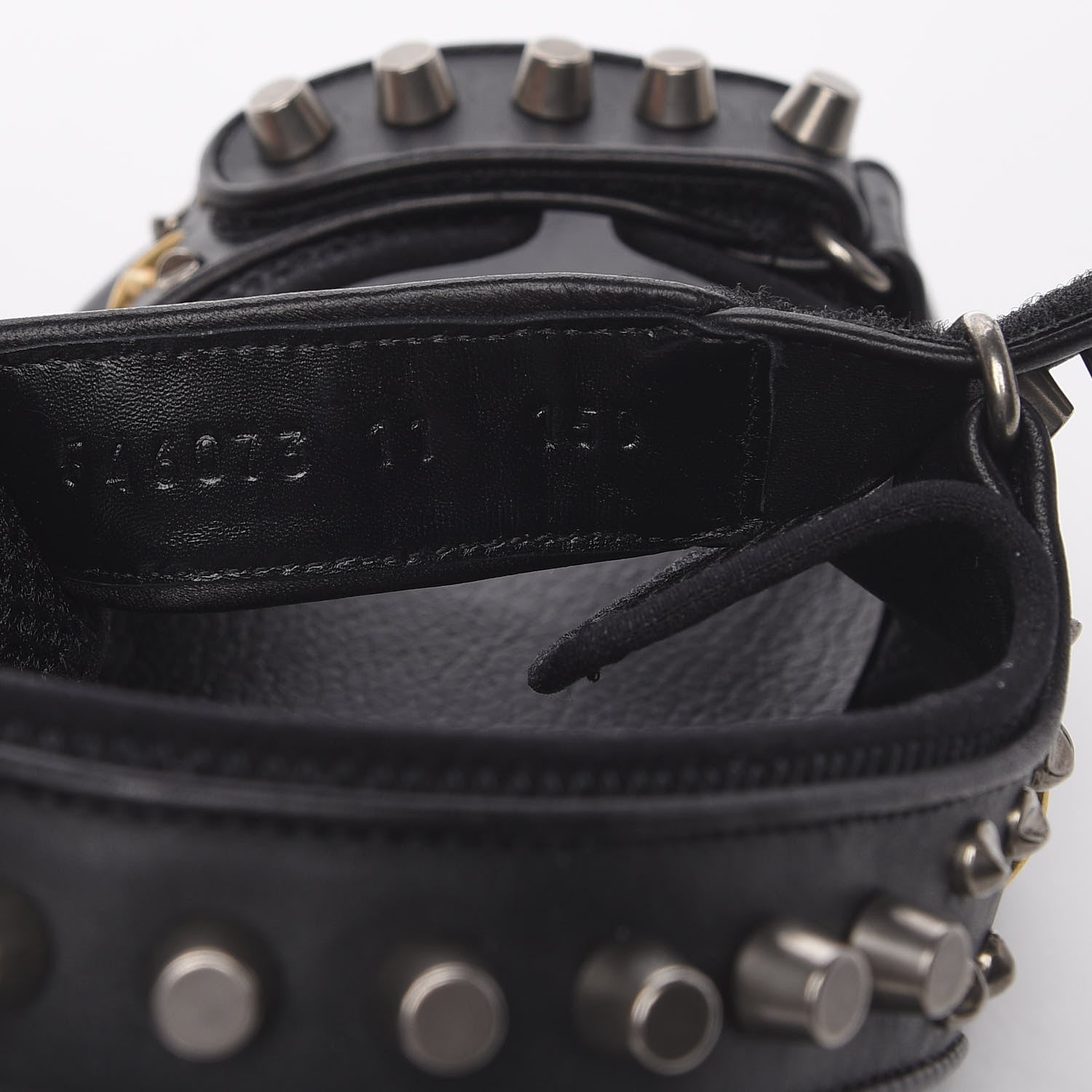 Gucci Nappa Mesh Studded Mens Aguru Sandals 11 Black 10 of 11