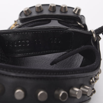 Gucci Nappa Mesh Studded Mens Aguru Sandals 11 Black 10 of 11