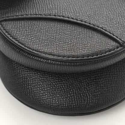 Christian Dior Grained Calfskin Mini Saddle Bag Black 7 of 8