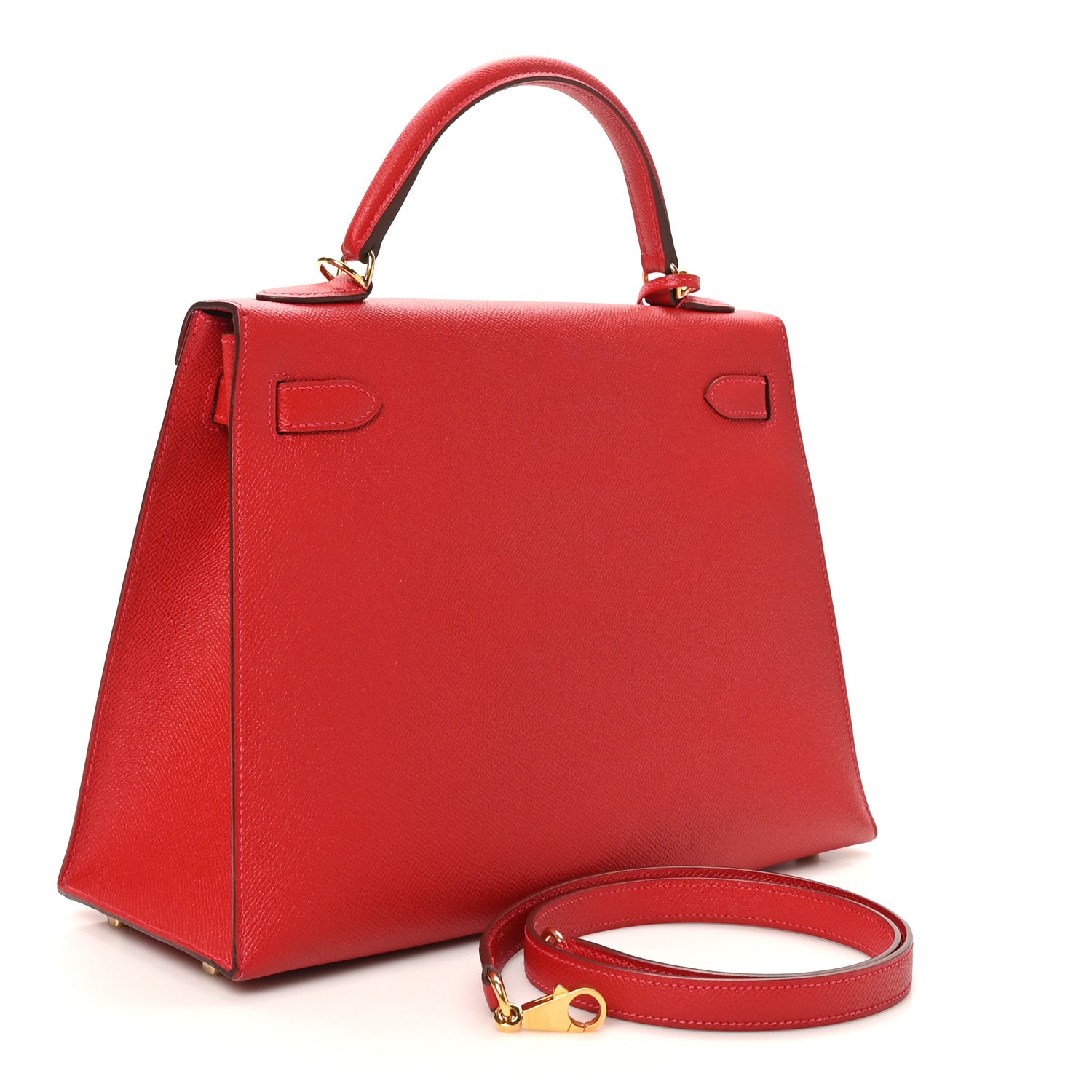 Hermes Epsom Kelly Sellier 32 Rouge Casaque 3 of 10
