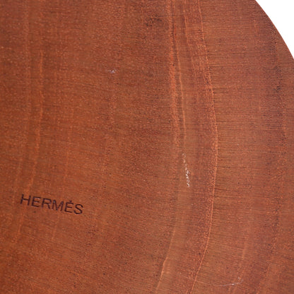 Hermes Mahogany Wood Ex-Libris Twilly Box Naturel 9 of 10