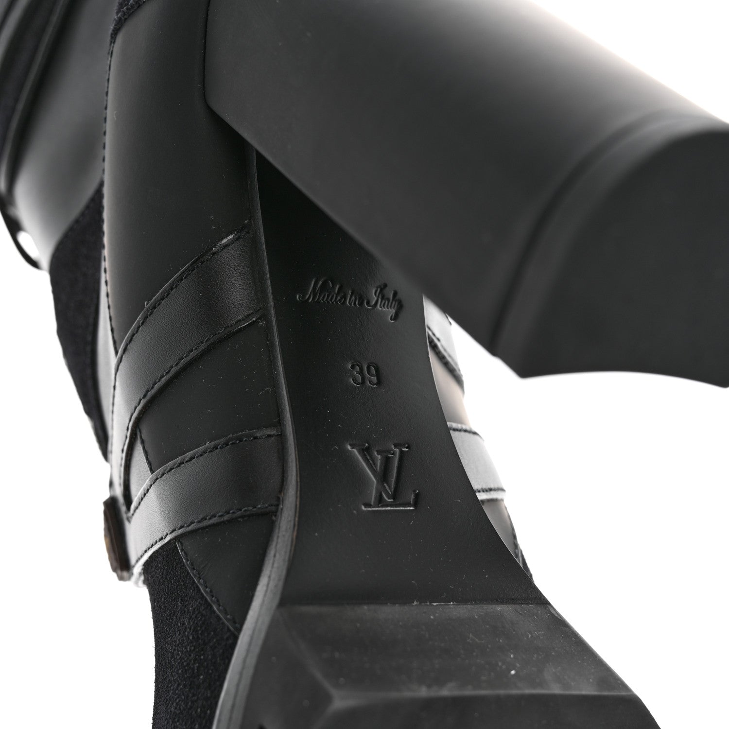 Louis Vuitton Suede Calfskin Monogram Star Trail Ankle Boots 39 Black 8 of 9