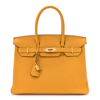 Hermes Togo BIRKIN 30 Jaune Ambre 1 of 19