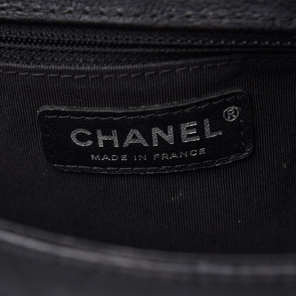 Chanel Calfskin Quilted New Medium Boy Top Handle Flap Black 7 of 16
