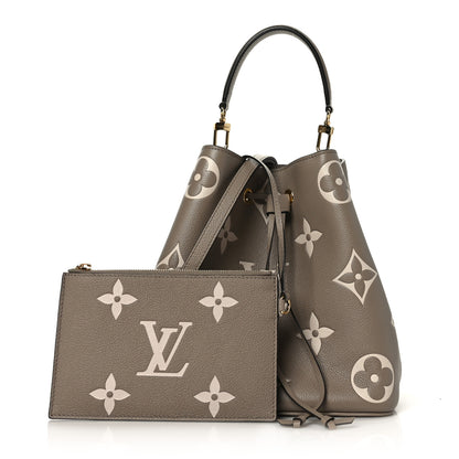 Louis Vuitton Empreinte Monogram Giant Neonoe MM Tourterelle Creme 1 of 11