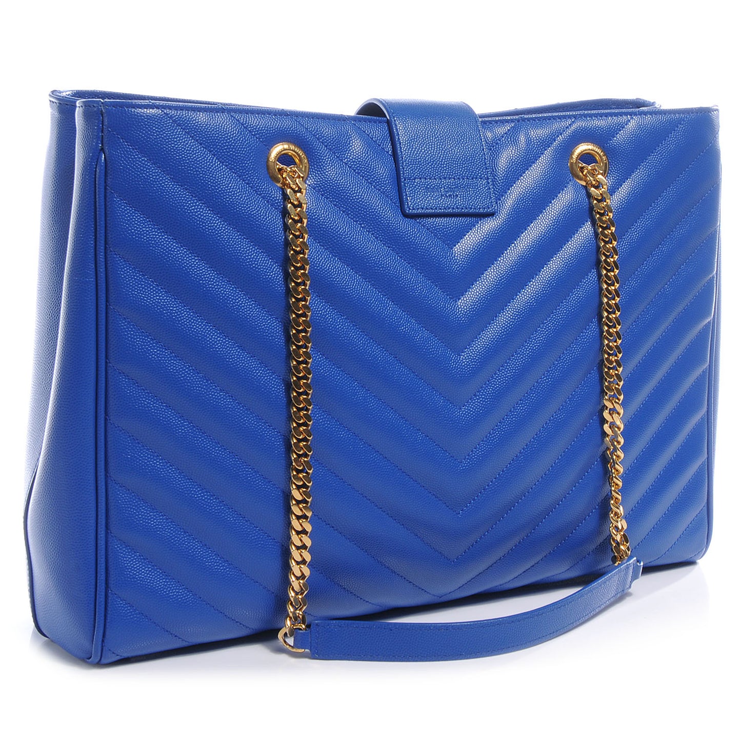 Matelasse Chevron Cassandre Shopper Royal Blue
