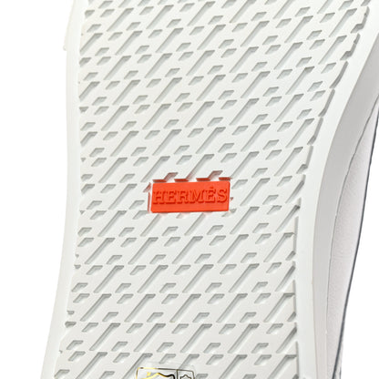 Hermes Calfskin Mens Get Sneakers 40 White 7 of 10