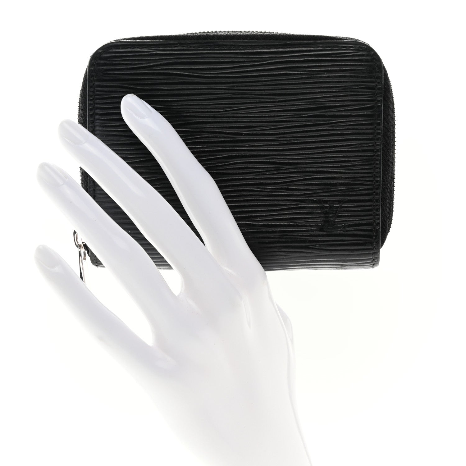 Louis Vuitton Epi Zippy Coin Purse Black 2 of 8