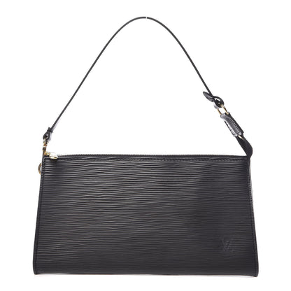 Louis Vuitton Epi Pochette Accessories 24 Black 1 of 8