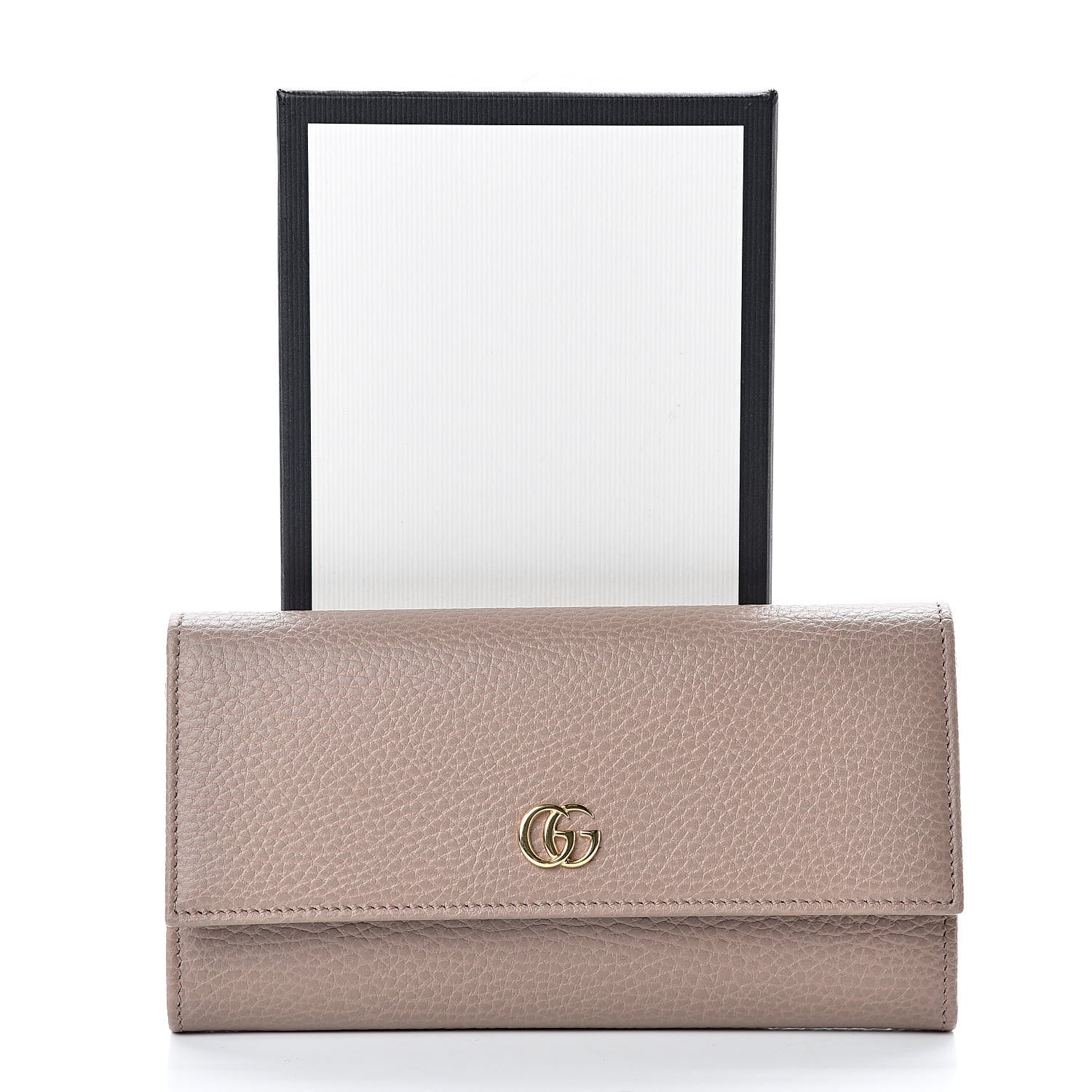 Gucci Dollar Calfskin GG Marmont Continental Wallet Porcelain Rose 8 of 8
