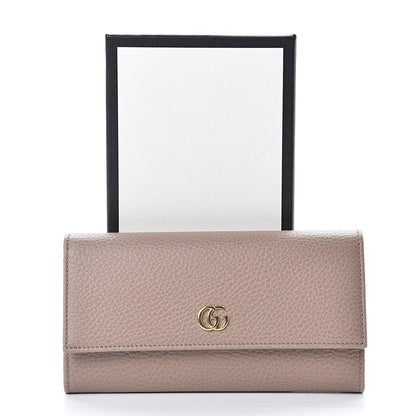 Gucci Dollar Calfskin GG Marmont Continental Wallet Porcelain Rose 8 of 8