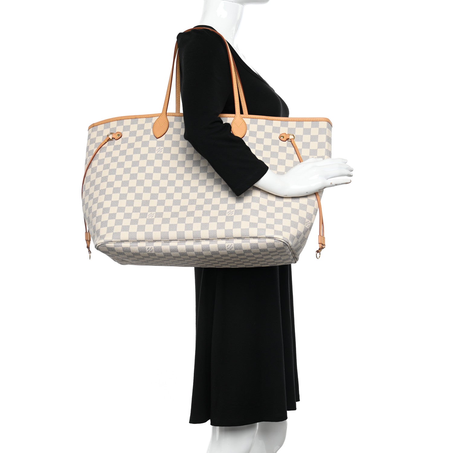 Louis Vuitton Damier Azur Neo Neverfull GM Rose Ballerine 3 of 11