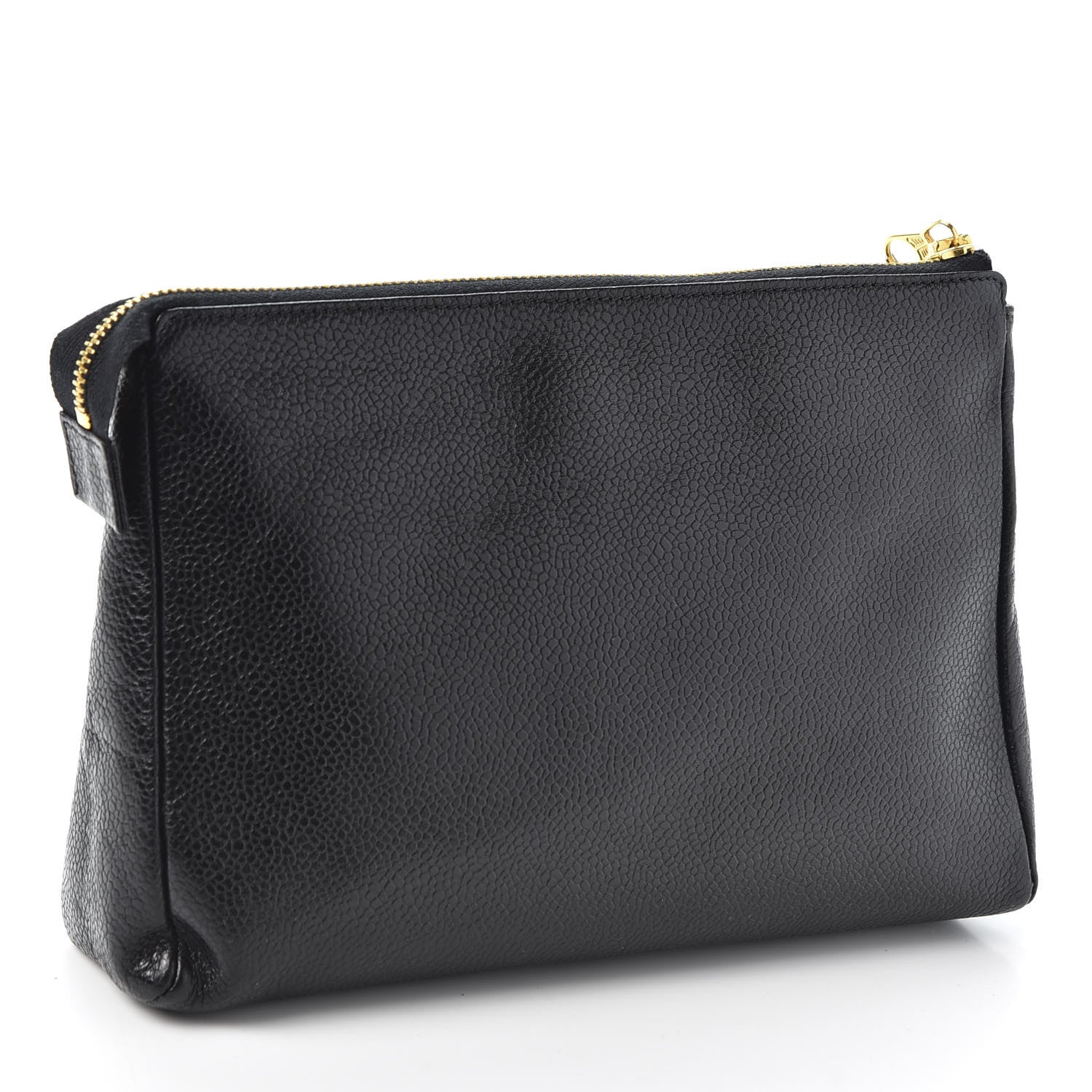 Chanel Caviar Timeless CC Cosmetic Pouch Black 2 of 8