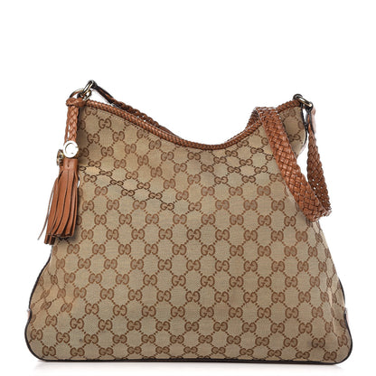 Gucci Monogram Medium Marrakech Hobo Brown 1 of 10
