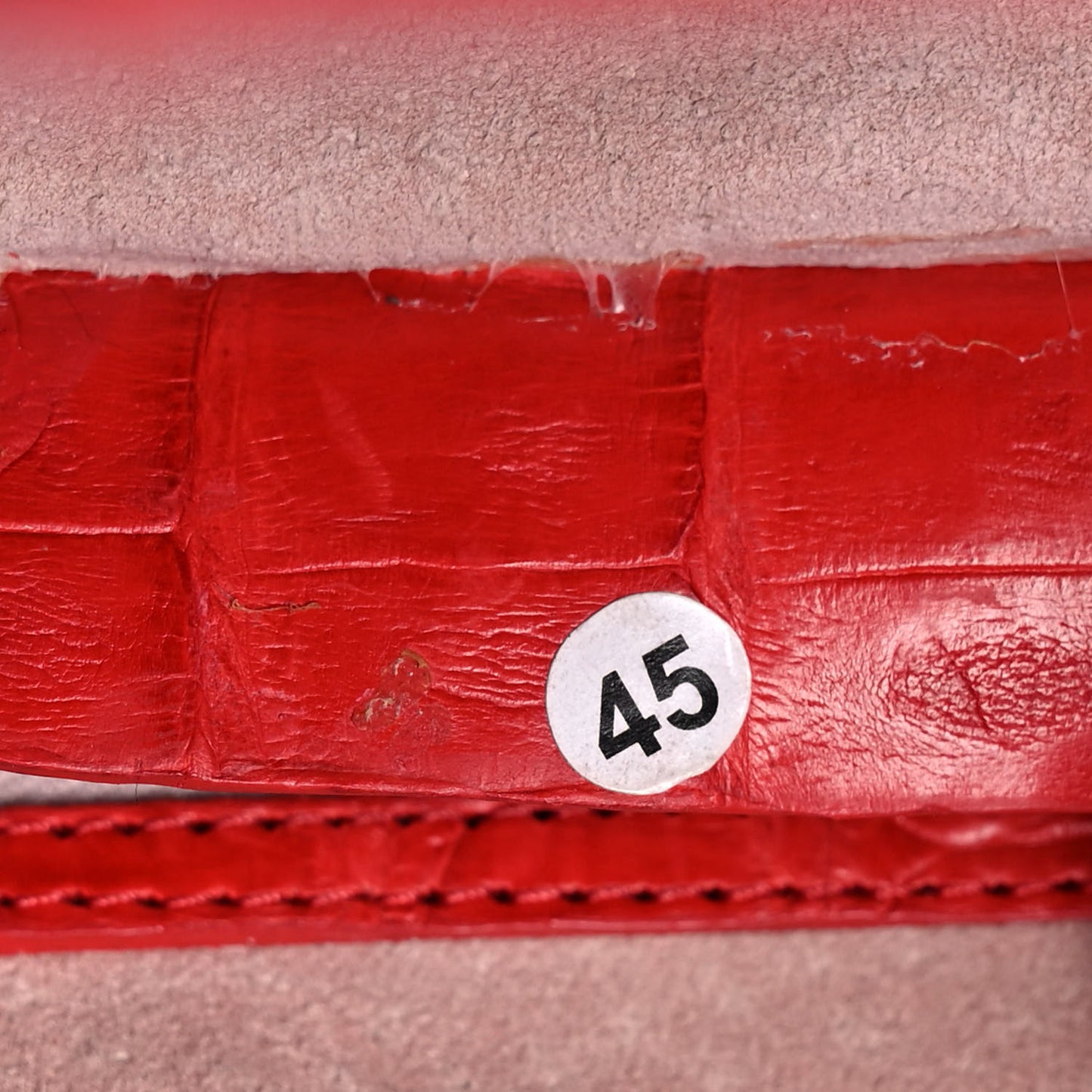 Crocodile Tote Red