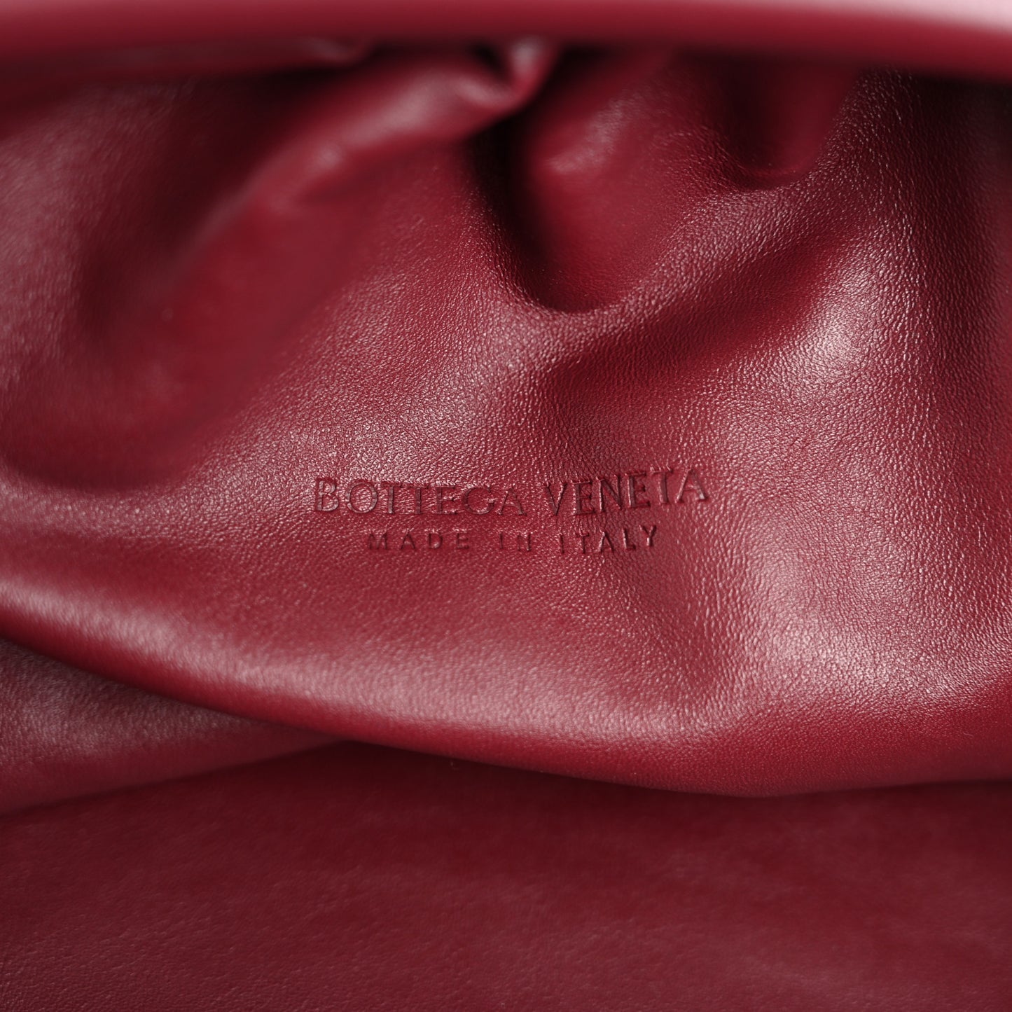 Smooth Butter Calf The Pouch Oversized Clutch Bordeaux