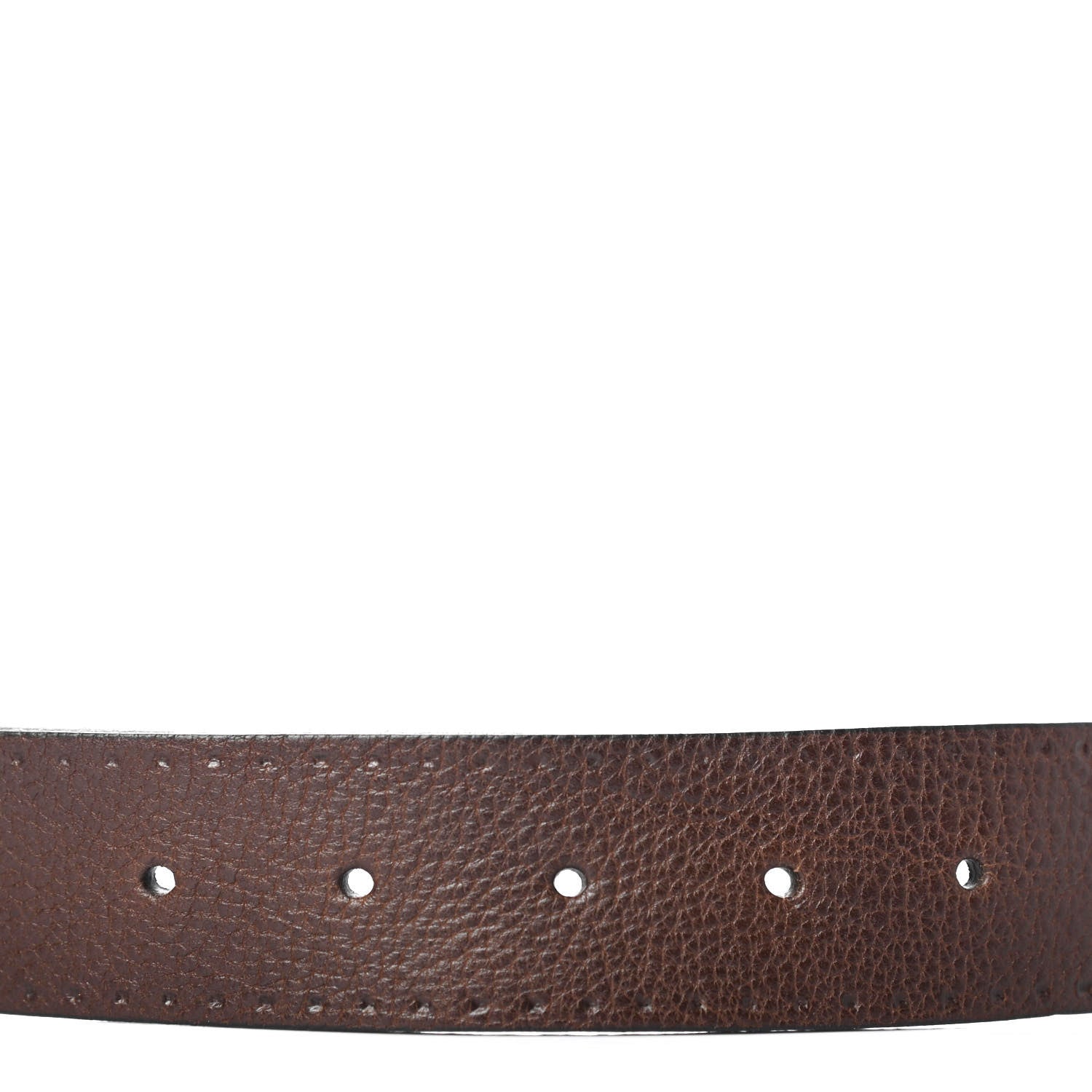 Gucci Calfskin Interlocking G Belt 105 42 Dark Brown 3 of 4