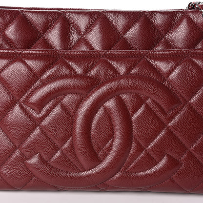 Chanel Caviar Quilted Shopping Tote Burgundy 11 of 11